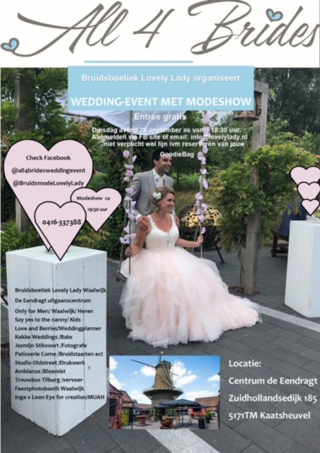 ALL 4 BRIDES Wedding Event 2024 met modeshow DATUM VOLGT